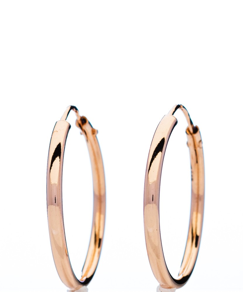 Auksiniai auskarai rinkutės 20mm - Auksiniai auskarai - Goldinga