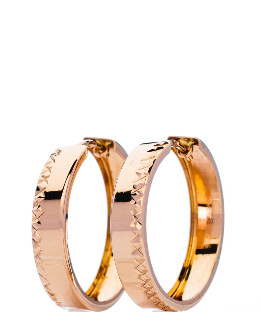 Auksiniai auskarai rinkutės 25mm - Auksiniai auskarai - Goldinga