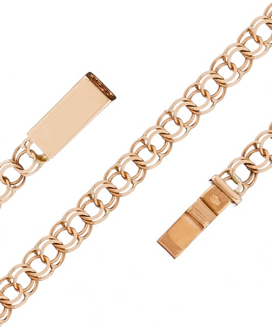 Auksinė grandinėlė "Bismark" 5mm - Auksinės grandinėlės - Goldinga