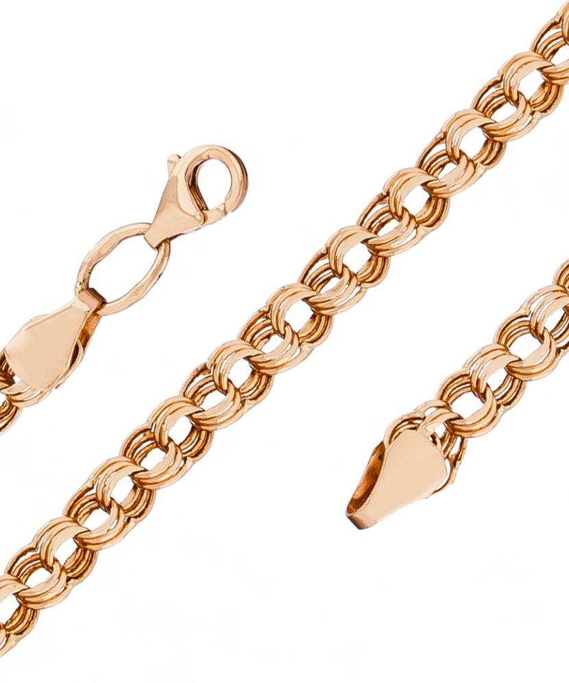 Auksinė grandinėlė "Bismark" 4.9mm - Auksinės grandinėlės - Goldinga