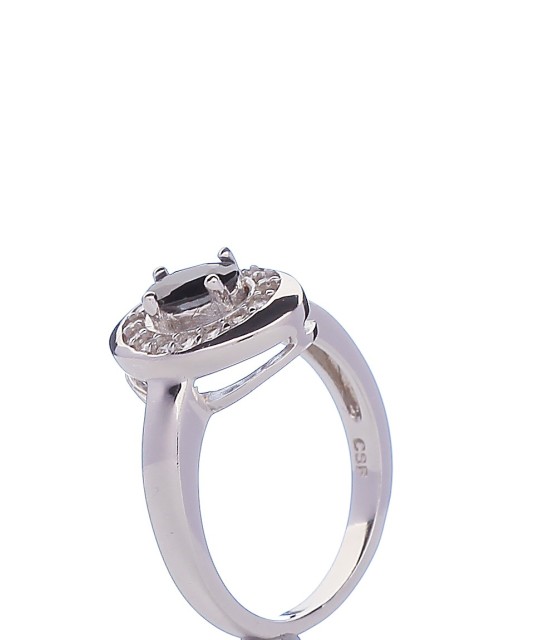 Sidabrinis žiedas su cirkoniais - Sidabriniai žiedai - Goldinga