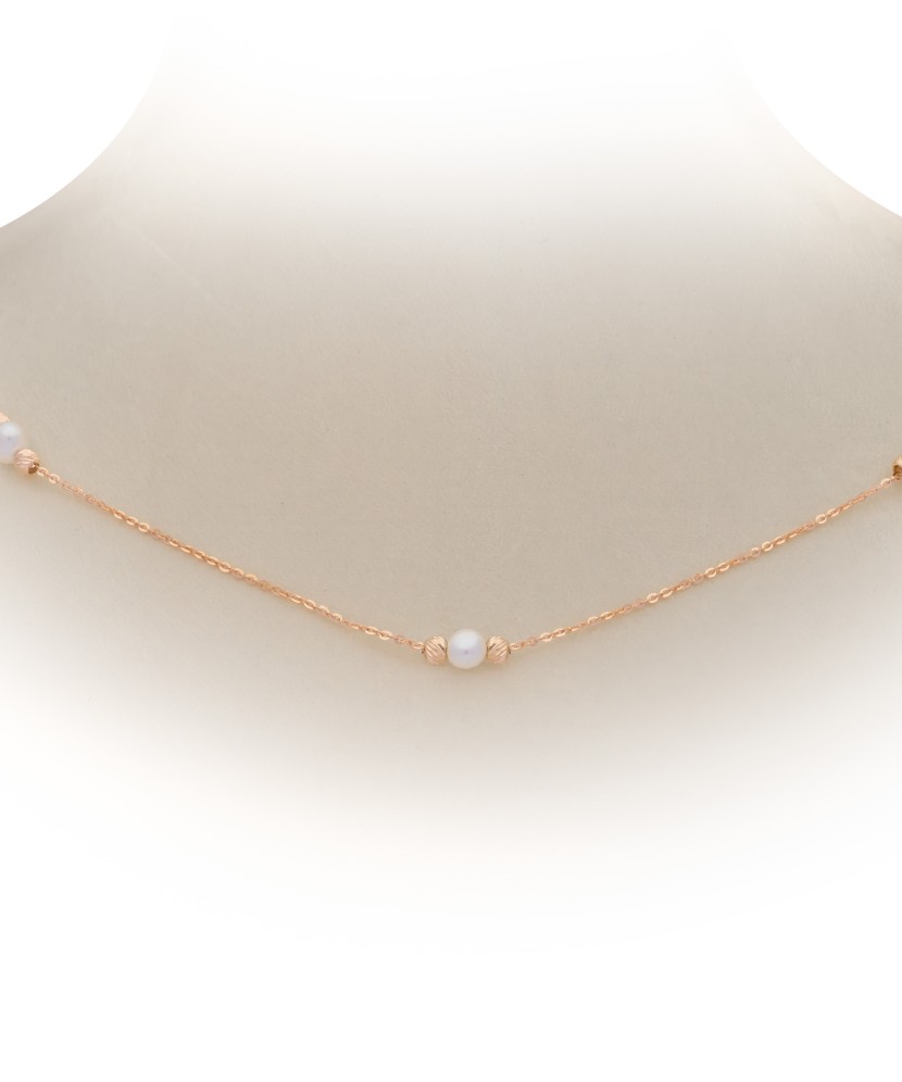 Auksinė grandinėlė su perlais - Auksinės grandinėlės - Goldinga