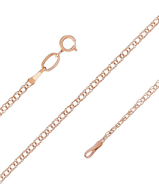 Auksinė grandinėlė "Rombo" 2mm - Auksinės grandinėlės - Goldinga