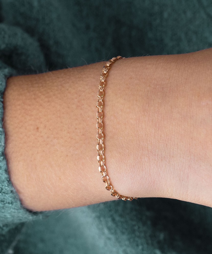 Auksinė apyrankė "Bismark" 3.1mm - Auksinės apyrankės - Goldinga