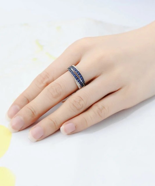 Sidabrinis žiedas su cirkoniais - Sidabriniai žiedai - Goldinga