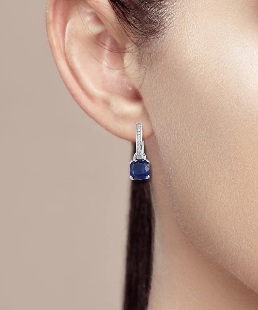 Sidabriniai auskarai su cirkoniais - Sidabriniai auskarai - Goldinga