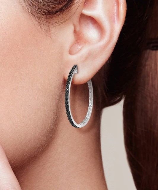 Sidabriniai auskarai su špineliais ir cirkoniais - Sidabriniai auskarai - Goldinga