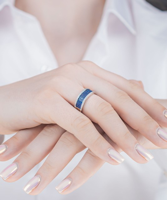 Sidabrinis žiedas su cirkoniais