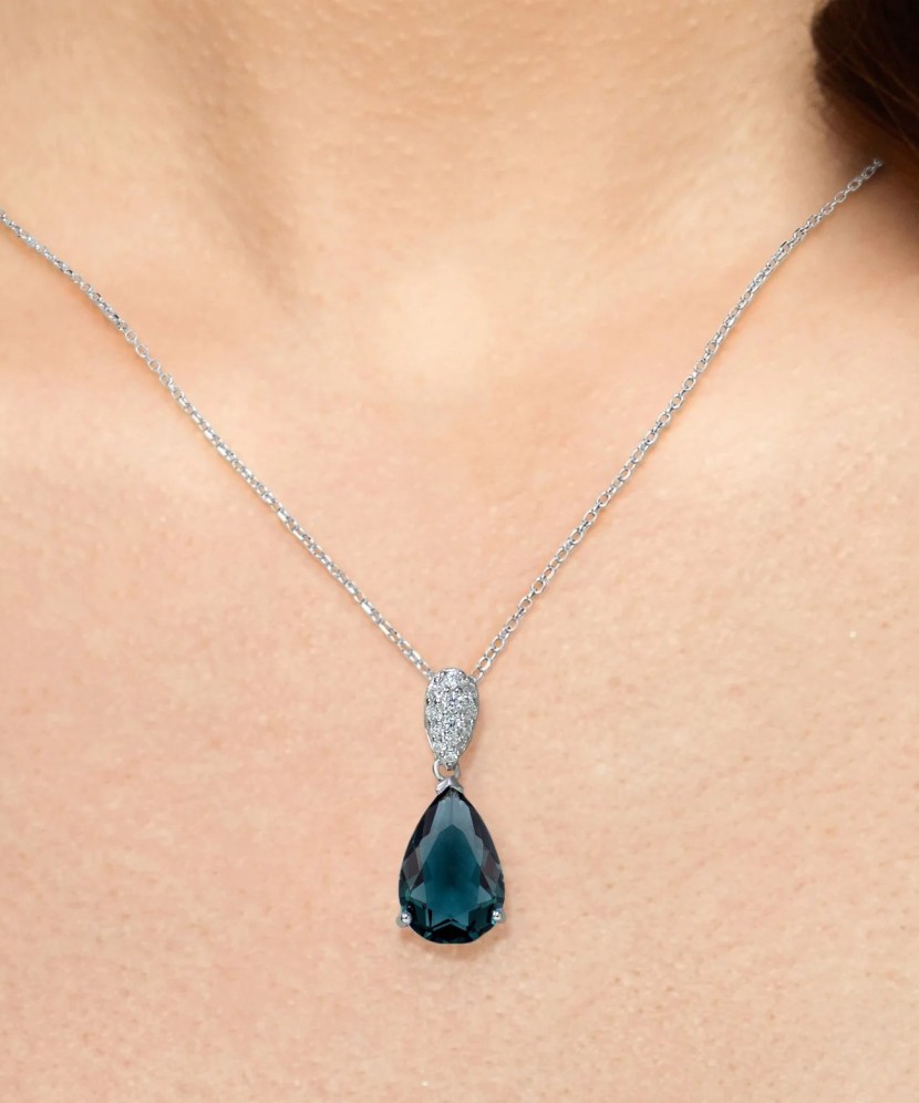 Sidabrinis pakabukas su cirkoniais - Sidabriniai pakabukai - Goldinga