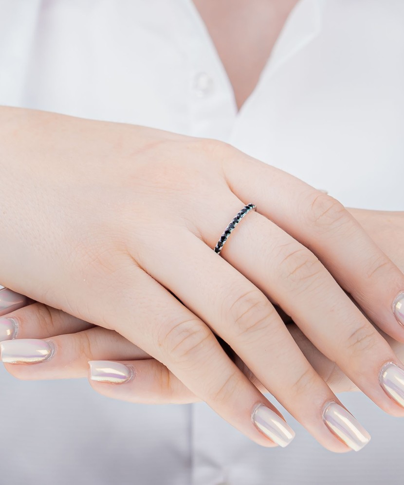 Sidabrinis žiedas su špineliais  - Goldinga