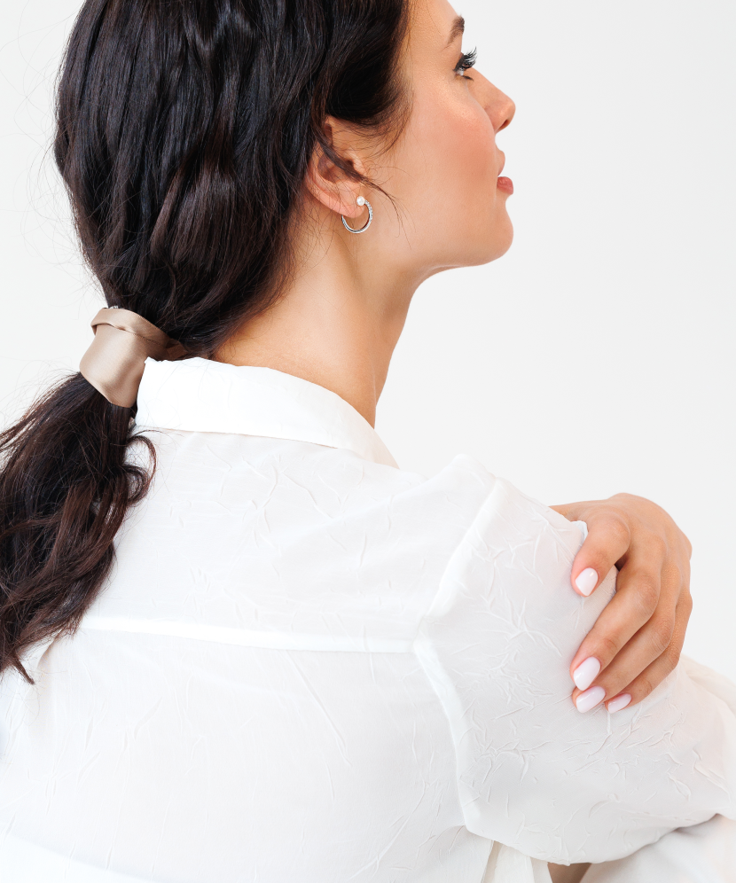 Sidabriniai auskarai su perlais ir cirkoniais - Auskarai su perlais - Goldinga