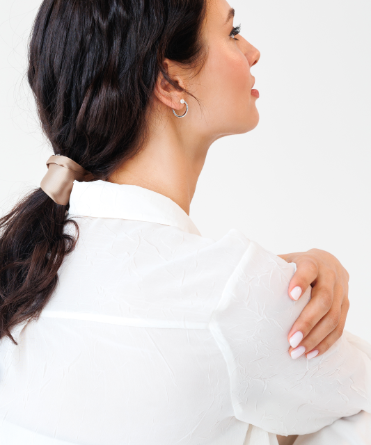 Sidabriniai auskarai su perlais ir cirkoniais - Auskarai su perlais - Goldinga