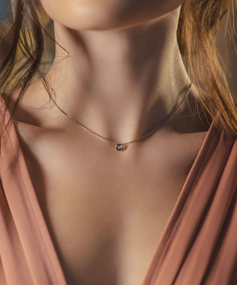 Auksinė Grandinėlė Su Briliantiniu Pakabuku - Auksinės grandinėlės su pakabukais - Goldinga