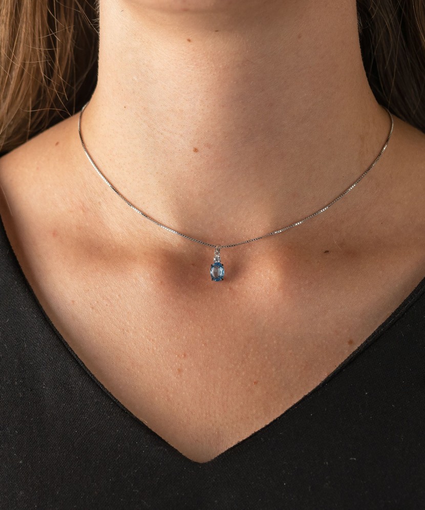 Sidabrinis pakabukas su cirkoniais - Sidabriniai pakabukai - Goldinga