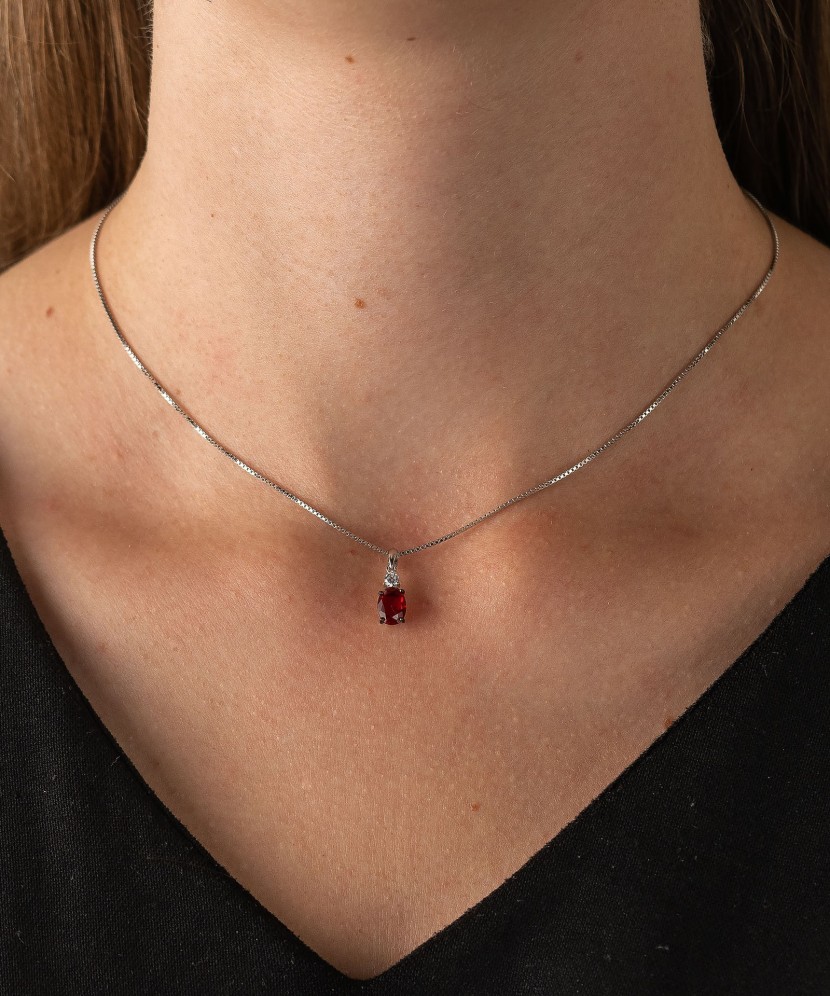 Sidabrinis pakabukas su cirkoniais - Sidabriniai pakabukai - Goldinga