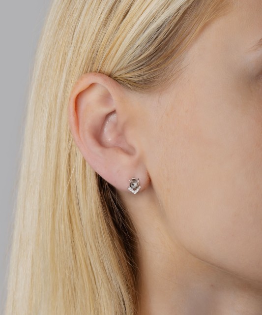 Sidabriniai auskarai su cirkoniais  - Goldinga