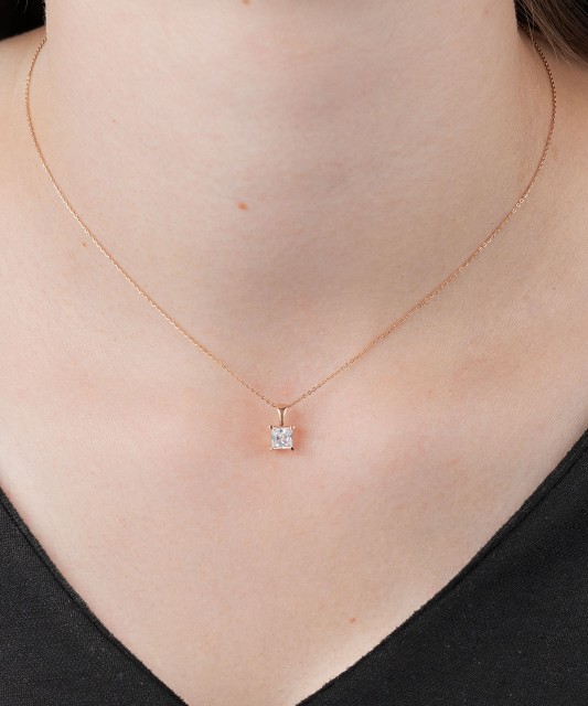 Auksinis pakabukas su cirkoniu - Auksiniai pakabukai - Goldinga