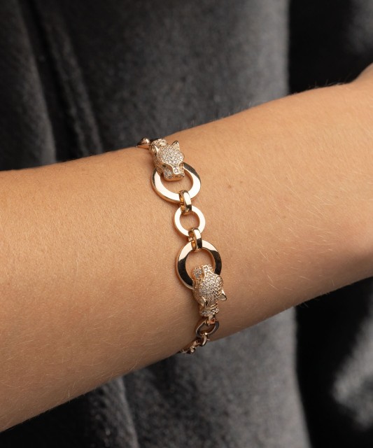 Auksinė apyrankė su cirkoniais - Auksinės apyrankės - Goldinga