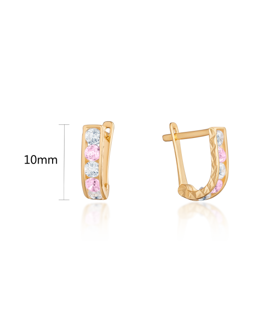 Auksiniai auskarai su cirkoniais - Perkamiausi - Goldinga