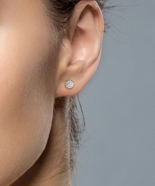 Auksiniai auskarai su deimantais - Auksiniai Auskarai su brangakmeniais - Goldinga