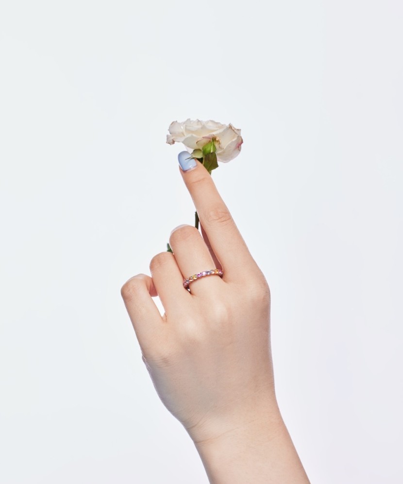 Sidabrinis žiedas su cirkoniais - Sidabriniai žiedai - Goldinga