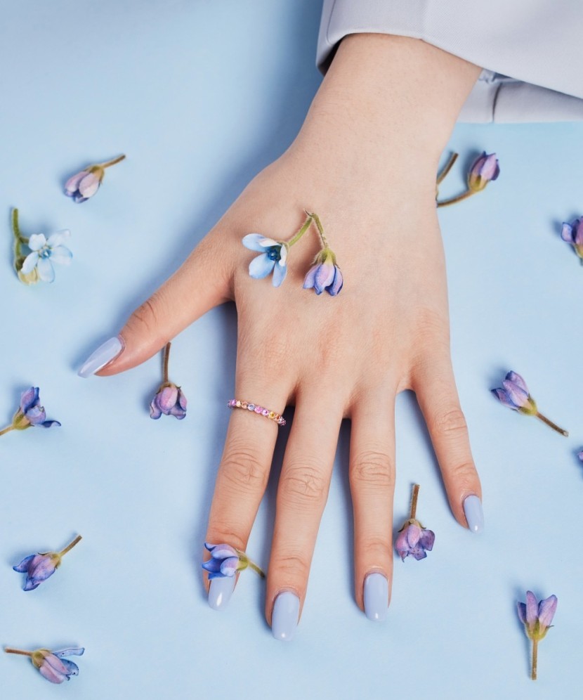 Sidabrinis žiedas su cirkoniais - Sidabriniai žiedai - Goldinga