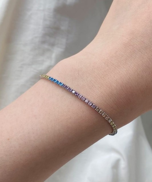 sidabrinė apyrankė su cirkoniais - Sidabrinės apyrankės - Goldinga