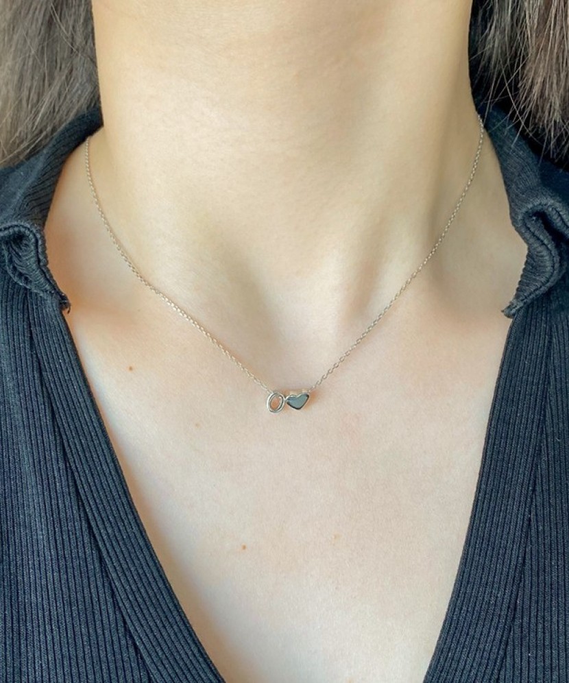 Sidabrinė Grandinėlė Su Pakabuku Raidė O - Sidabrinės grandinėlės su pakabukais - Goldinga