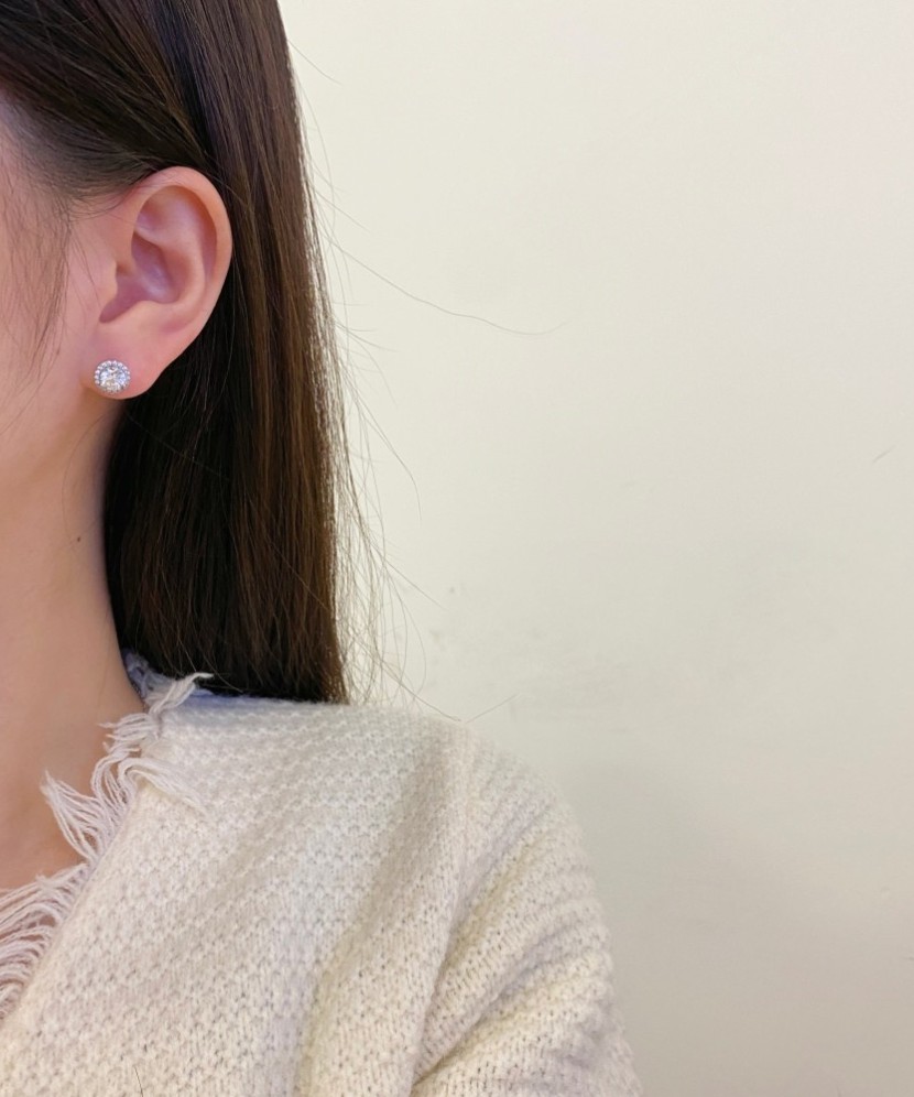 Sidabriniai auskarai su cirkoniais - Sidabriniai auskarai - Goldinga