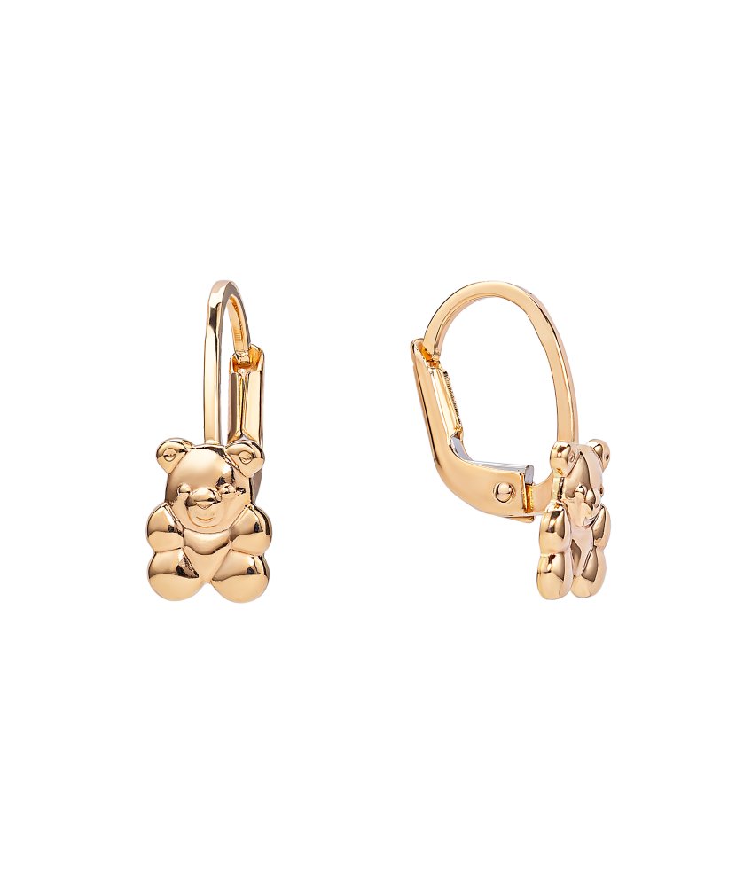 Auksiniai vaikiški auskarai "Meškučiai" - Auksiniai auskarai - Goldinga