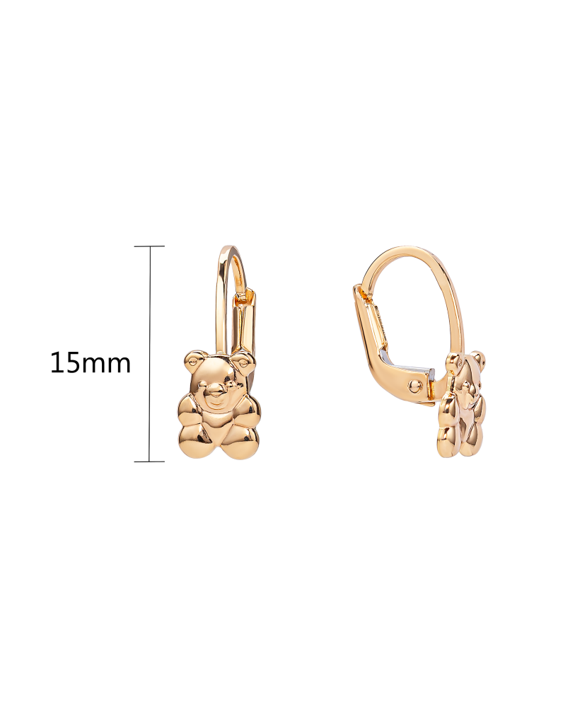 Auksiniai vaikiški auskarai "Meškučiai" - Auksiniai auskarai - Goldinga