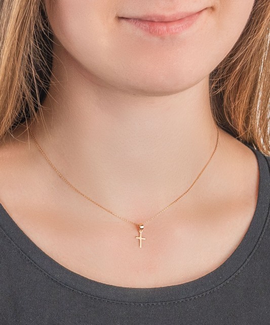 Auksinis pakabukas "Kryželis" - Kryželiai ir ikonos - Goldinga