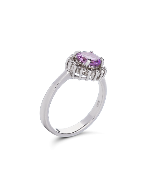 Sidabrinis žiedas su cirkoniais - Sidabriniai žiedai - Goldinga