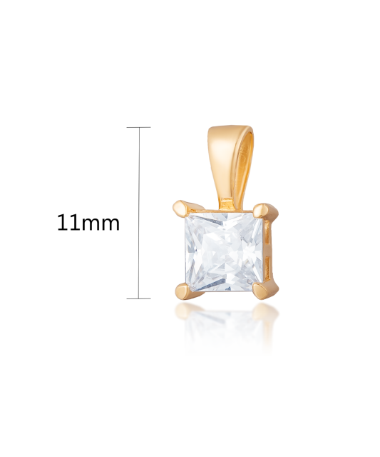 Auksinis pakabukas su cirkoniu - Auksiniai pakabukai - Goldinga