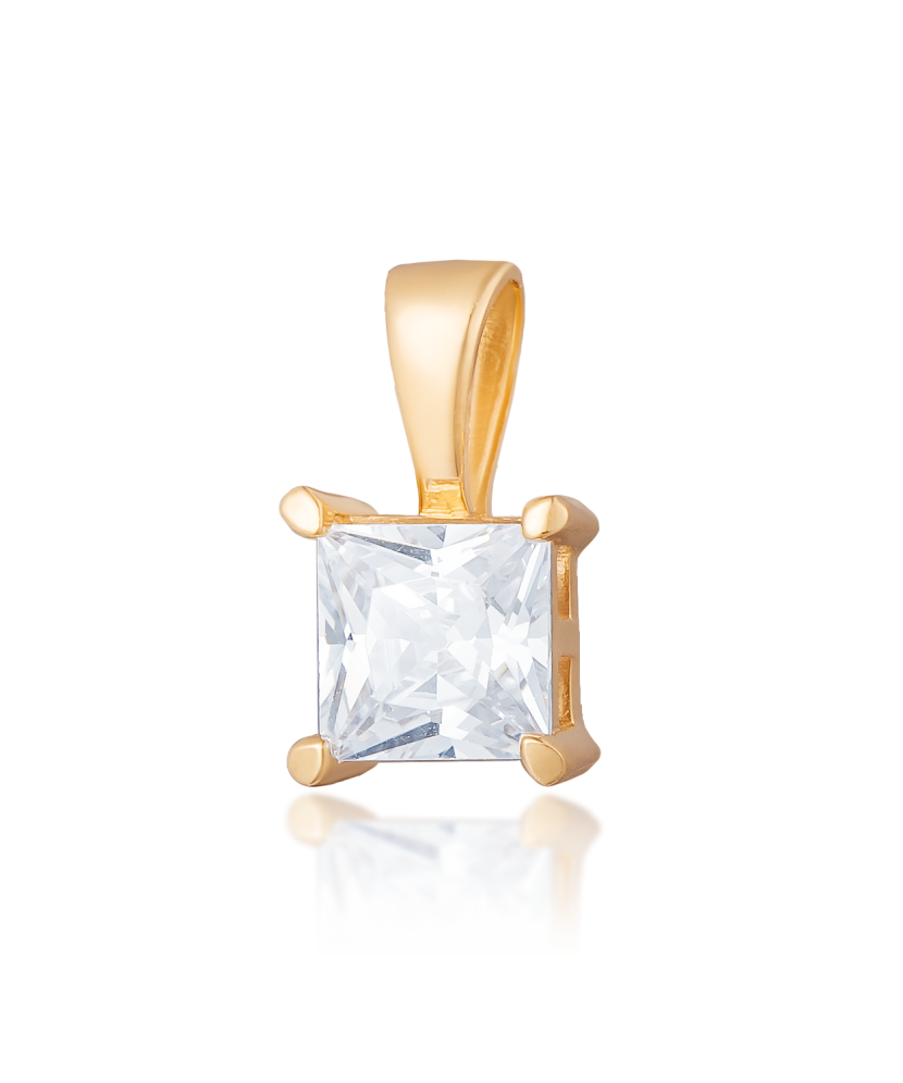 Auksinis pakabukas su cirkoniu - Auksiniai pakabukai - Goldinga