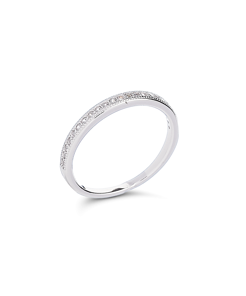 Sidabrinis žiedas su cirkoniais - Sidabriniai žiedai - Goldinga