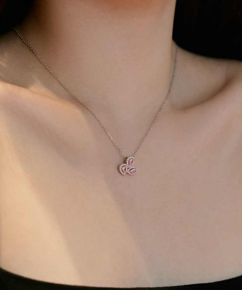 Sidabrinė Grandinėlė Su Cirkonio Pakabuku - Sidabrinės grandinėlės su pakabukais - Goldinga