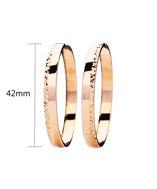 Auksiniai auskarai rinkutės 42mm  - Goldinga