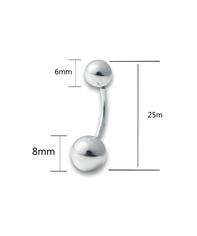 Sidabrinis Auskaras Į Bambą - Auskarai į bambą ir nosį - Goldinga