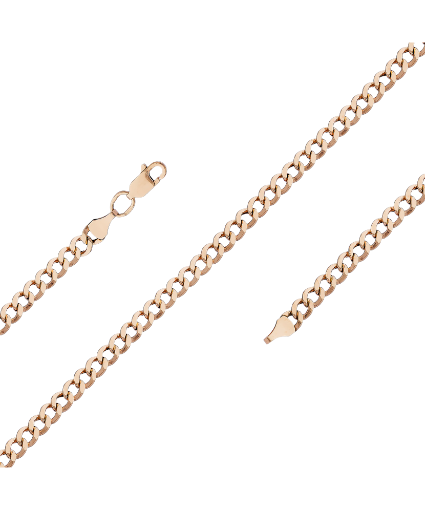 Auksinė grandinėlė "Curb" 3.3mm - Auksinės grandinėlės - Goldinga