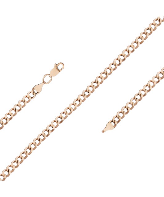 Auksinė grandinėlė "Curb" 3.3mm - Auksinės grandinėlės - Goldinga