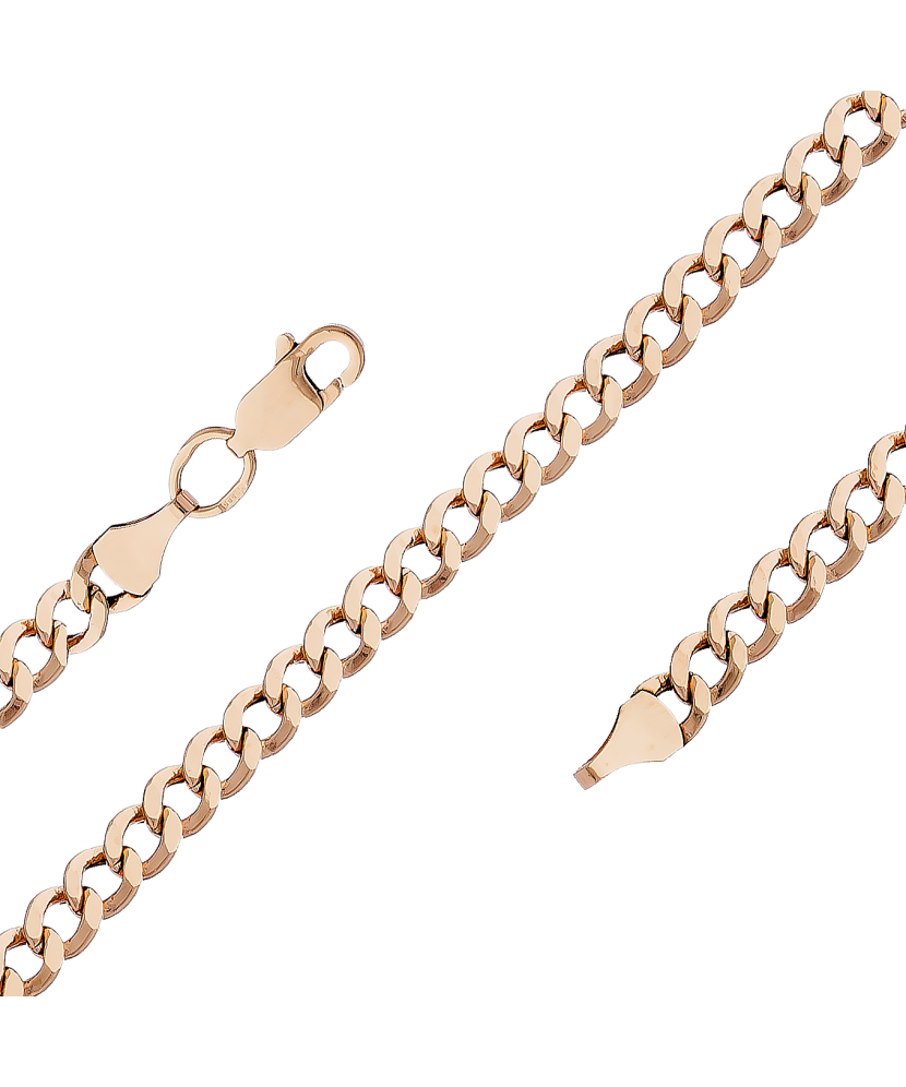 Auksinė grandinėlė "Curb" 6mm - Auksinės grandinėlės - Goldinga