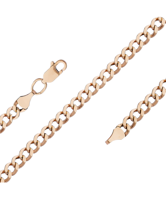 Auksinė grandinėlė "Curb" 6mm - Auksinės grandinėlės - Goldinga