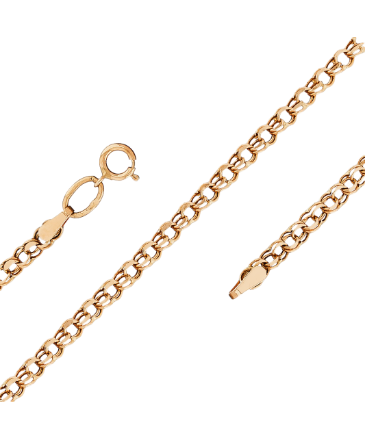 Auksinė grandinėlė "Bismark" 3mm - Auksinės grandinėlės - Goldinga
