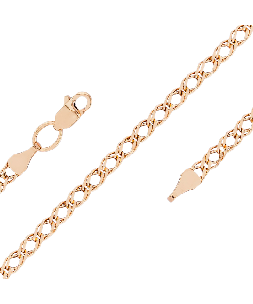 Auksinė grandinėlė "Rombo" 3mm - Auksinės grandinėlės - Goldinga