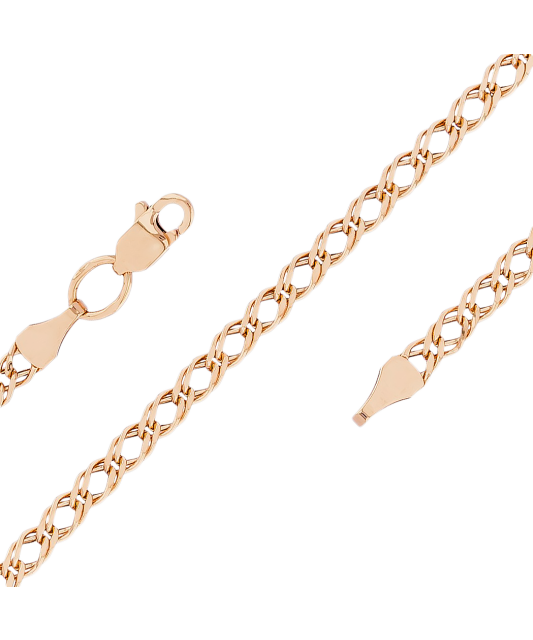 Auksinė grandinėlė "Rombo" 3mm - Auksinės grandinėlės - Goldinga