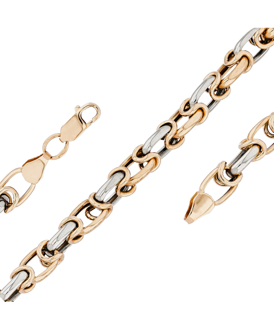 Auksinė grandinėlė "Byzantine" 6.7mm - Auksinės grandinėlės - Goldinga