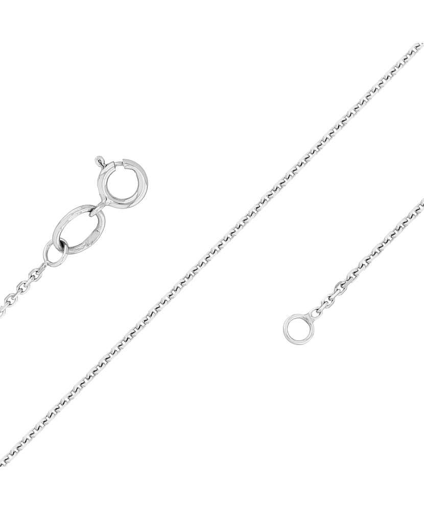 Balto aukso grandinėlė "Anchor" 1.2mm - Auksinės grandinėlės - Goldinga