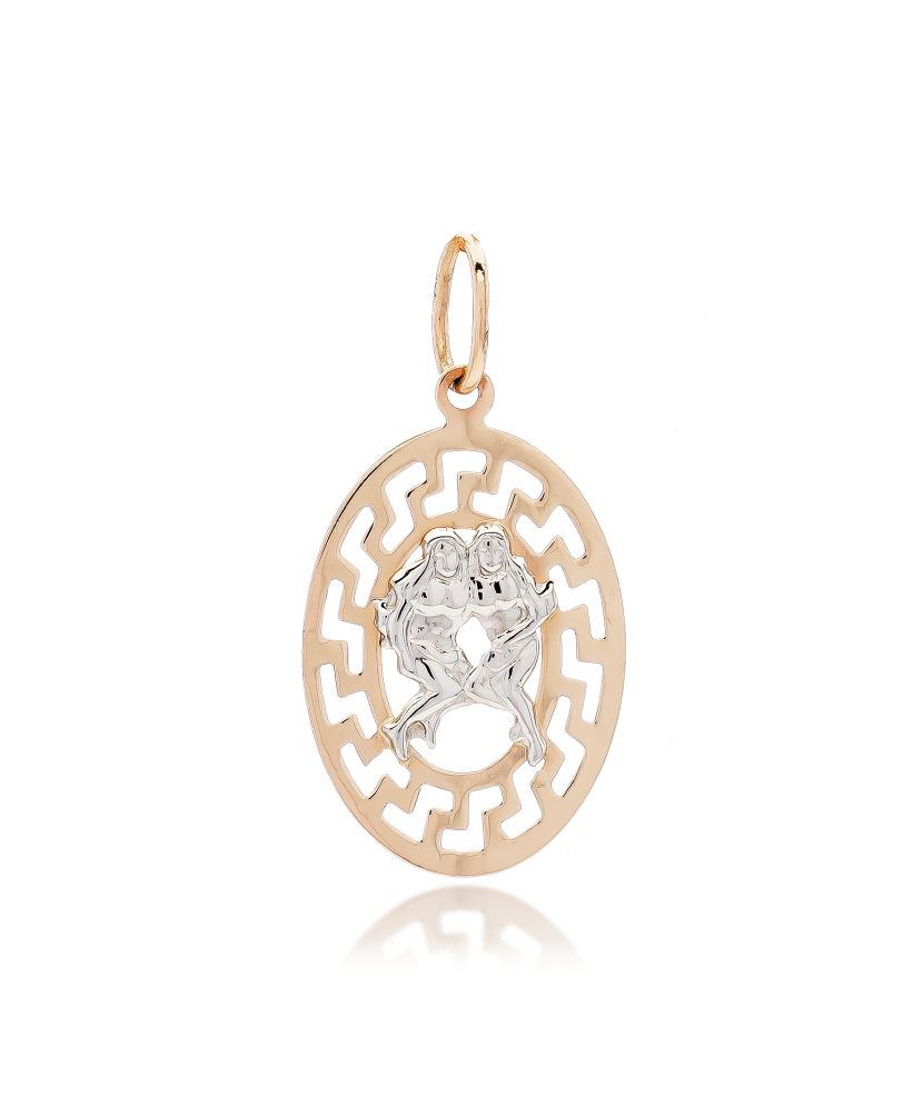 Auksinis pakabukas "dvyniai" - Zodiako ženklų pakabukai - Goldinga