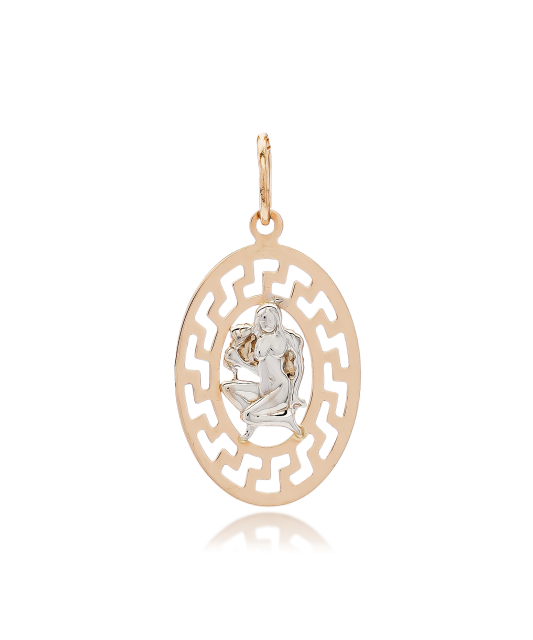 Auksinis pakabukas "Mergelė" - Zodiako ženklų pakabukai - Goldinga